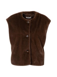 JcSophie - Promise mākslīgās kažokādas veste - 226 DARK BROWN | Stockmann