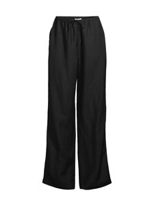 NOOM - Amelie Wide Leg -pellavasekoitehousut - BLACK | Stockmann