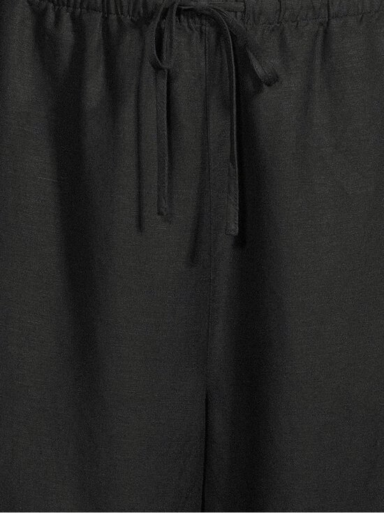 NOOM - Amelie Wide Leg -pellavasekoitehousut - BLACK | Stockmann - photo 5