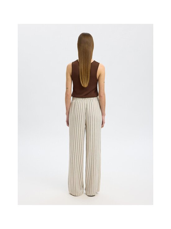 Selected - SlfViva Gulia -housut - SANDSHELL STRIPES:PIN STRIPE | Stockmann - photo 3