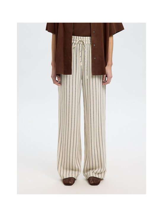 Selected - SlfViva Gulia -housut - SANDSHELL STRIPES:PIN STRIPE | Stockmann - photo 4