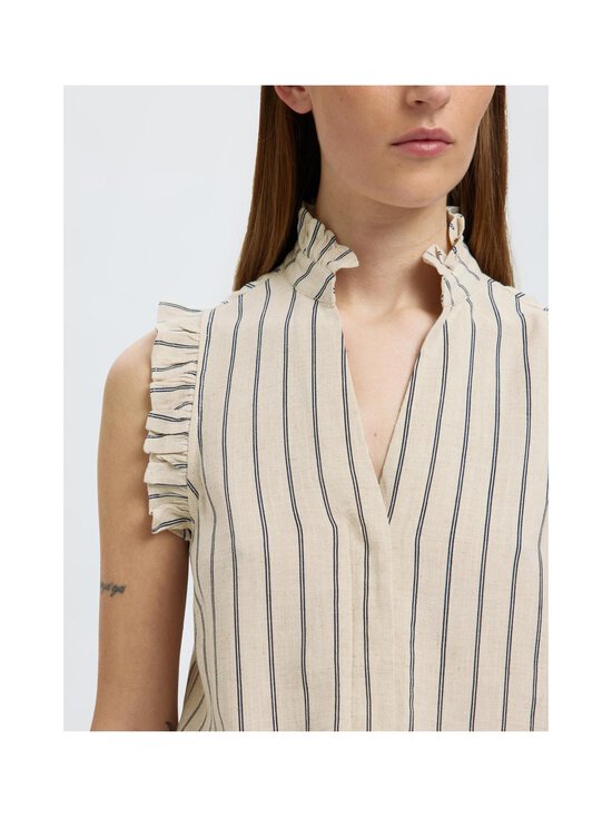 Selected - SlfViva- hihaton paita - SANDSHELL STRIPES:PIN STRIPE - photo 6 Selected - SlfViva- hihaton paita - SANDSHELL STRIPES:PIN STRIPE | Stockmann - photo 6