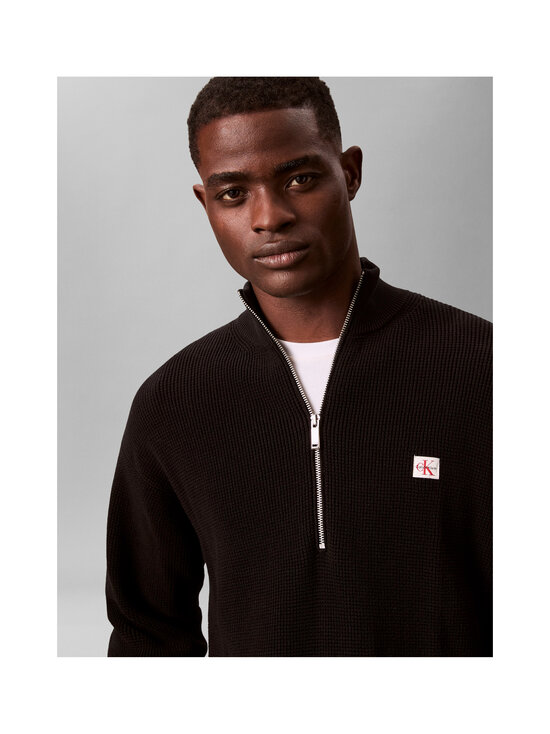 Calvin Klein Jeans - Ez Cotton Waffle Quarter -neule - UB1 BLACK | Stockmann - photo 4