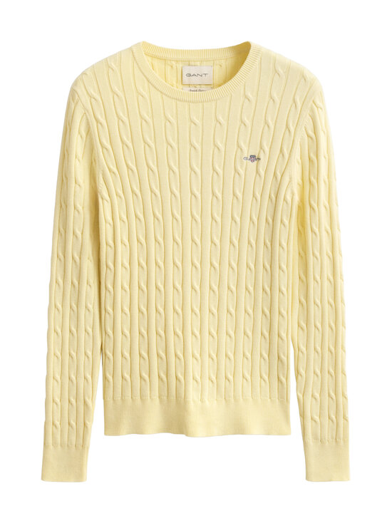 GANT - Stretch Cotton -palmikkoneule - 713 VANILLA YELLOW | Stockmann - photo 1