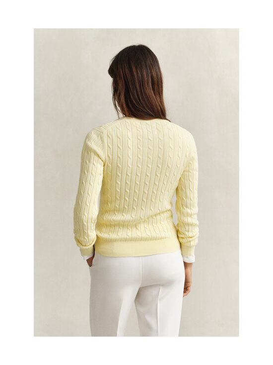 GANT - Stretch Cotton -palmikkoneule - 713 VANILLA YELLOW | Stockmann - photo 3