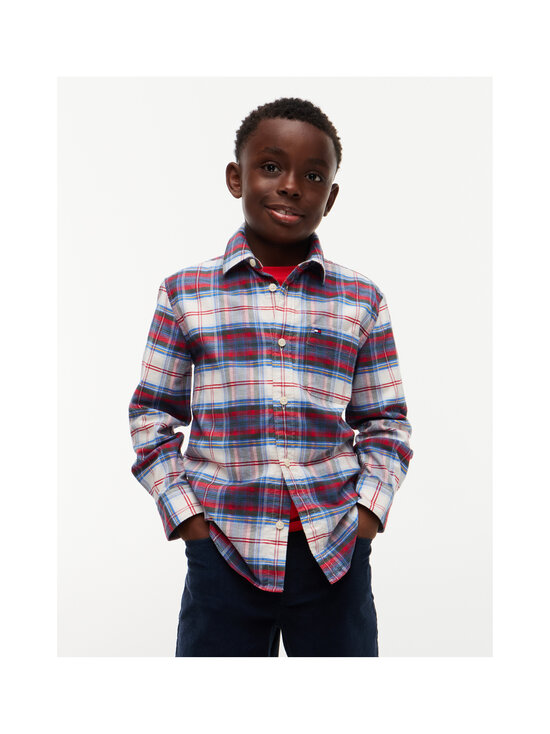 Tommy Hilfiger - Ruudullinen kauluspaita - 0MS BLUE CHECK | Stockmann - photo 2
