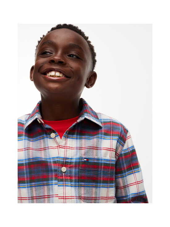 Tommy Hilfiger - Ruudullinen kauluspaita - 0MS BLUE CHECK | Stockmann - photo 5