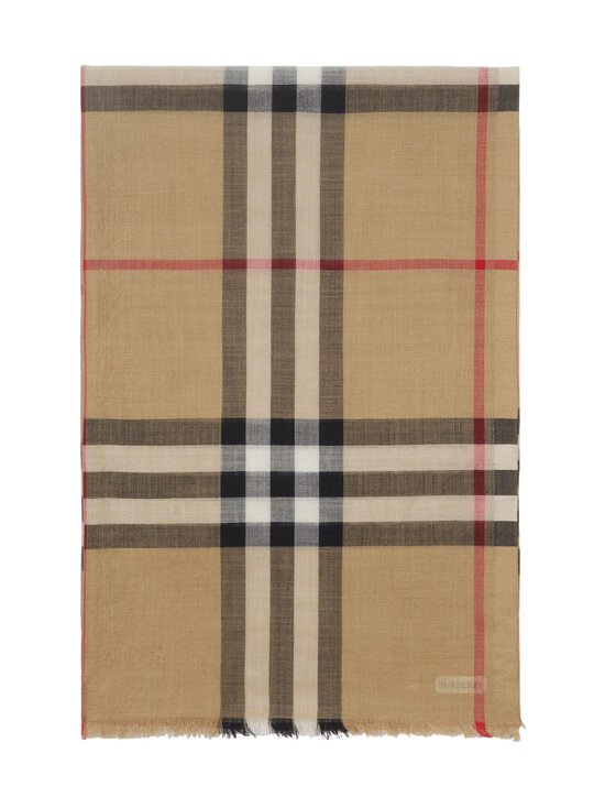Burberry - Giant Check - villa-silkkihuivi 220 x 70 cm - A7026 ARCHIVE BEIGE | Stockmann - photo 2