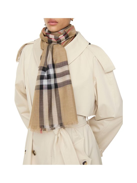 Burberry - Giant Check - villa-silkkihuivi 220 x 70 cm - A7026 ARCHIVE BEIGE | Stockmann - photo 3
