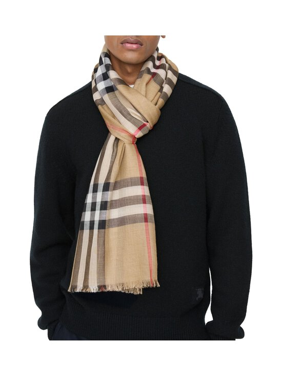 Burberry - Giant Check - villa-silkkihuivi 220 x 70 cm - A7026 ARCHIVE BEIGE | Stockmann - photo 5