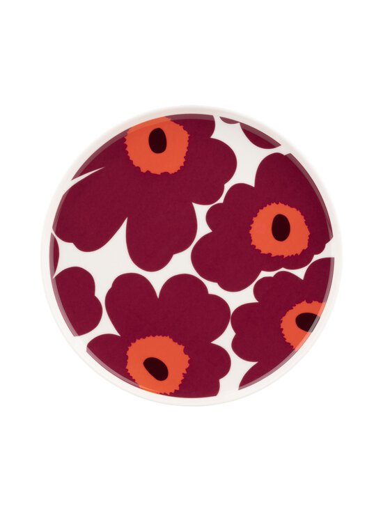 Marimekko - Oiva Unikko -lautanen 20 cm - 133 WHITE, BURGUNDY, RED | Stockmann - photo 1