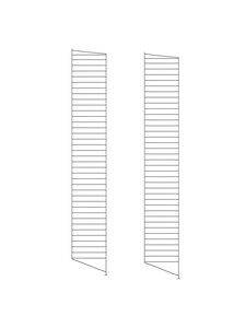 String Furniture - String System -lattiasivupaneelit 2 kpl tummanharmaa 200 x 30 cm - GREY | Stockmann