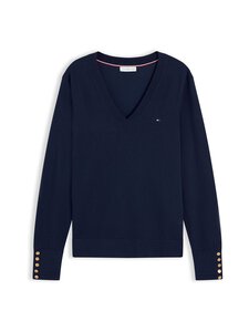 Tommy Hilfiger - Jersey Stitch -neulepusero - C1G DARK NIGHT NAVY | Stockmann