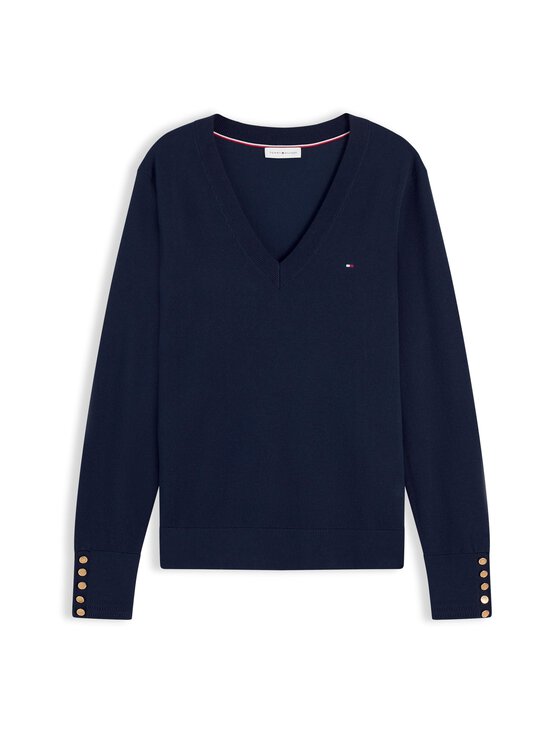 Tommy Hilfiger - Jersey Stitch -neulepusero - C1G DARK NIGHT NAVY | Stockmann - photo 1