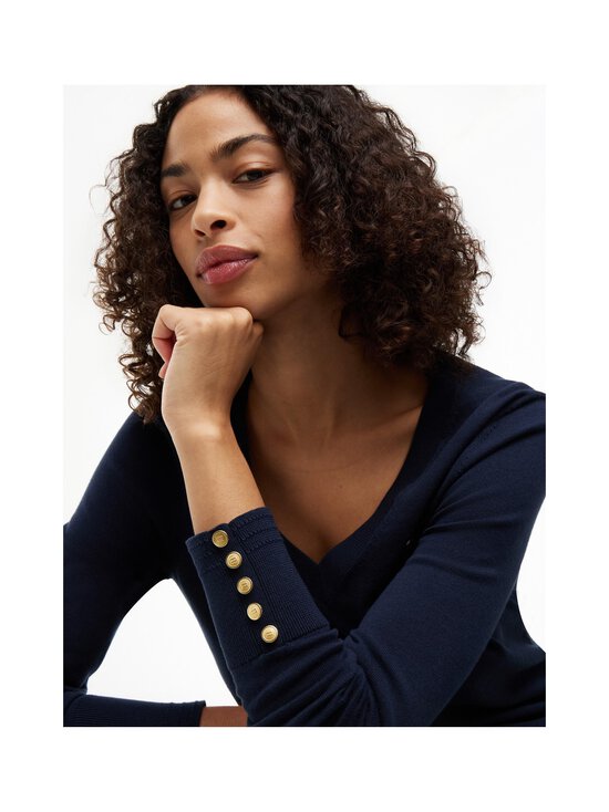 Tommy Hilfiger - Jersey Stitch -neulepusero - C1G DARK NIGHT NAVY | Stockmann - photo 5