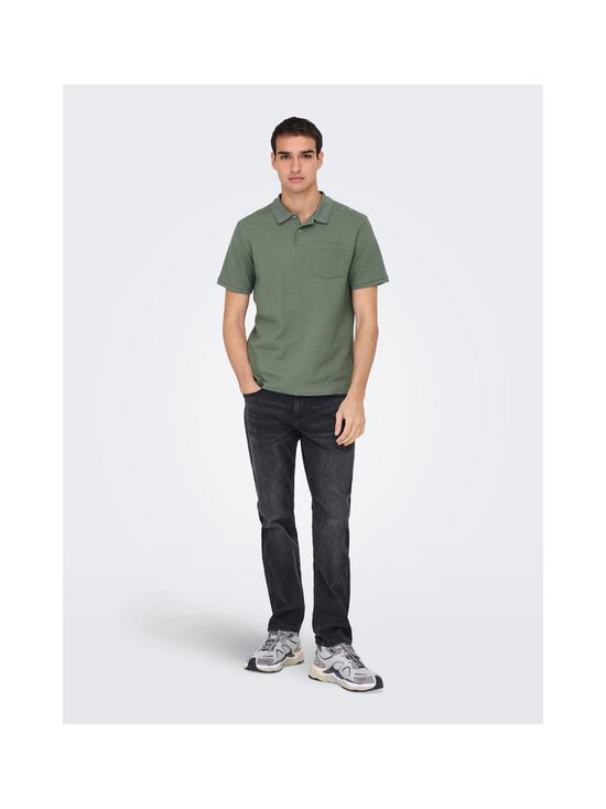 Only & Sons - OnsEmari Regular Fit -pikeepaita - AGAVE GREEN - photo 4 Only & Sons - OnsEmari Regular Fit -pikeepaita - AGAVE GREEN | Stockmann - photo 4