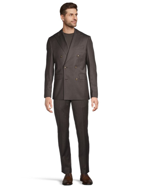 SAND Copenhagen - Craig Split Modern Fit uzvalka bikses - 280 DARK BROWN | Stockmann - photo 3