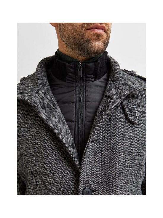 Selected - SLHNoah Wool Blend Coat - DARK GREY PATTERN:SALT/PEPPER - photo 2 Selected - SLHNoah Wool Blend Coat - DARK GREY PATTERN:SALT/PEPPER | Stockmann - photo 2