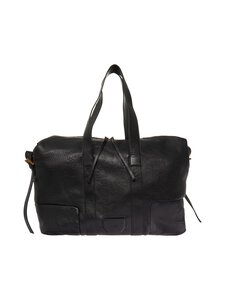 Allsaints - Ares Grain Holdall ādas soma - BLACK | Stockmann