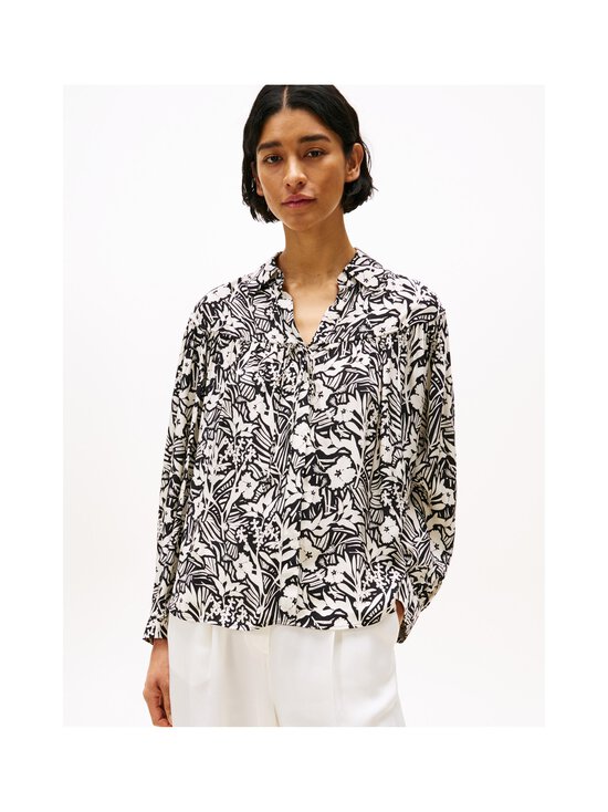 Tommy Hilfiger - Viscose Jacquard -paitapusero - 02S TROPICAL FLORAL/ BLACK - photo 2 Tommy Hilfiger - Viscose Jacquard -paitapusero - 02S TROPICAL FLORAL/ BLACK | Stockmann - photo 2