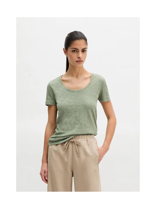 Marc O'Polo - T-särk Deep Round Neck - 428 FRESH SAGE | Stockmann - photo 2