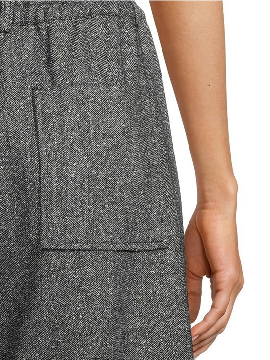 Rue de Tokyo - Peach Herringbone Boucle -housut - BLACK/WHITE | Stockmann - photo 5