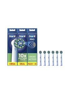 Oral-B - CrossAction- hammasharjan vaihtoharja 6-pack - WHITE | Stockmann