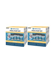 Swim & Fun - Pool Start Set Chlorine -pakkaus 2 kpl - WHITE/BLUE/YELLOW | Stockmann