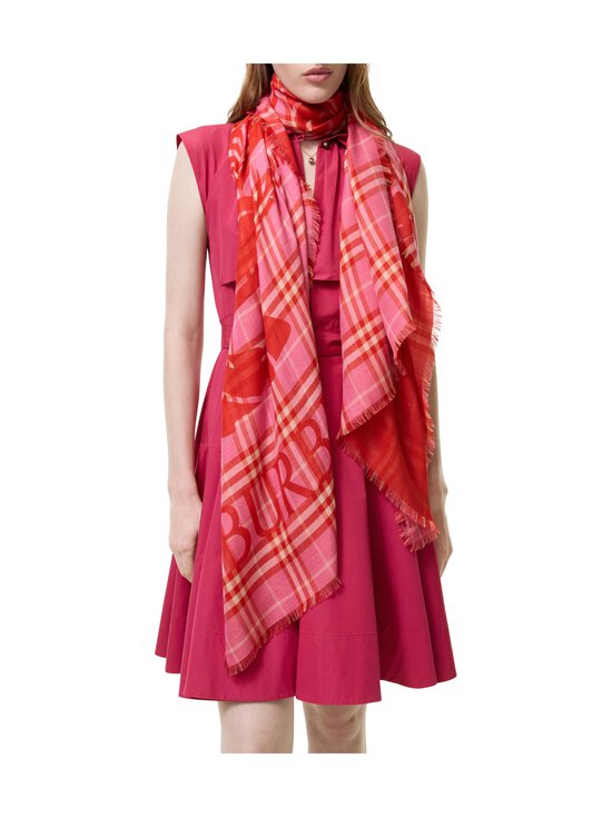 Burberry - Check-villasilkkihuivi - C5292 GLAZE PINK | Stockmann - photo 3