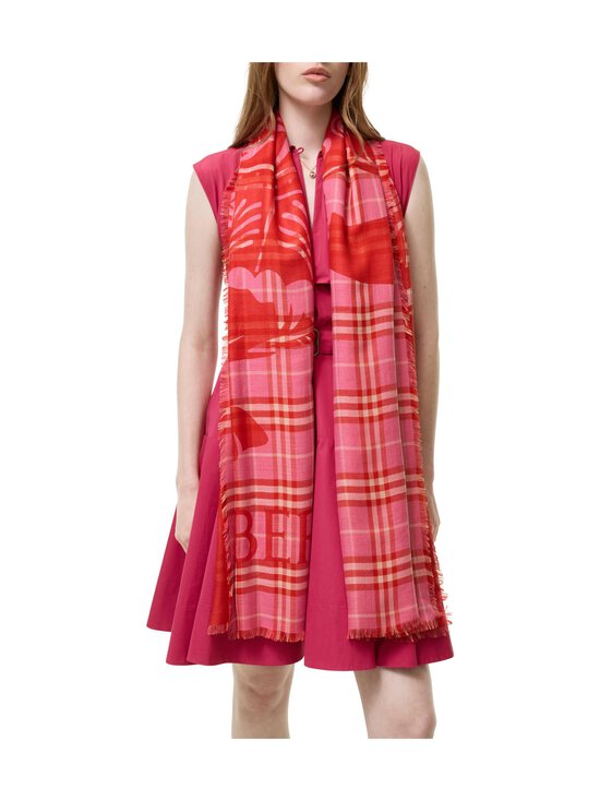 Burberry - Check-villasilkkihuivi - C5292 GLAZE PINK | Stockmann - photo 4