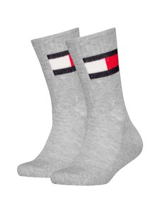 Tommy Hilfiger - Flag-sukat 2-pack - 003 GREY Tommy Hilfiger - Flag-sukat 2-pack - 003 GREY | Stockmann