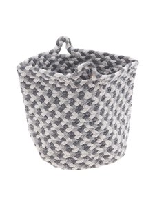 Casa Stockmann - Hima Braided Medium -kori - LT. GREY/IVORY/GREY | Stockmann