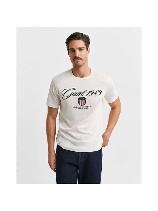 GANT - Graphic t-paita - 130 CREAM | Stockmann - photo 2