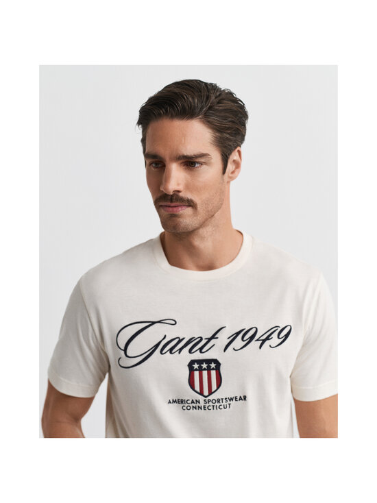 GANT - Graphic t-paita - 130 CREAM | Stockmann - photo 4