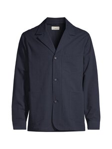 Officine Générale - Sycamore Seersucker Loose Fit -päällyspaita - DARK NAVY | Stockmann