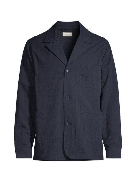 Officine Générale - Sycamore Seersucker Loose Fit -päällyspaita - DARK NAVY | Stockmann - photo 1