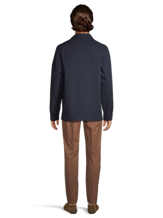 Officine Générale - Sycamore Seersucker Loose Fit -päällyspaita - DARK NAVY | Stockmann - photo 3