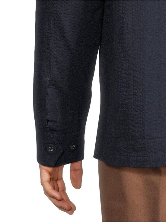 Officine Générale - Sycamore Seersucker Loose Fit -päällyspaita - DARK NAVY | Stockmann - photo 5