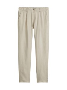 Marc O'Polo - Osby Jogger Pleats -pellavahousut - 707 GRAY SILK | Stockmann