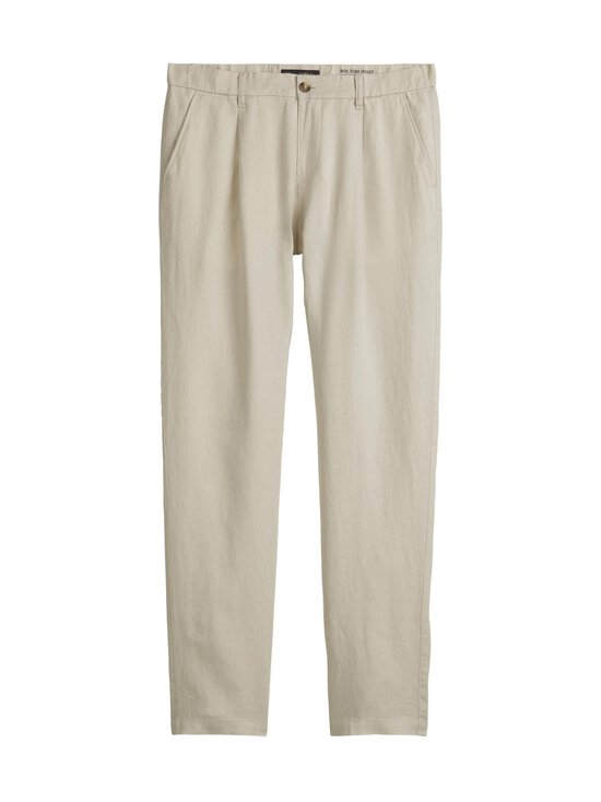 Marc O'Polo - Osby Jogger Pleats -pellavahousut - 707 GRAY SILK | Stockmann - photo 1