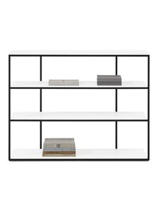 BoConcept - Bordeaux-hylly valkoinen/mattamusta 125 x 32 cm - BEIGE | Stockmann