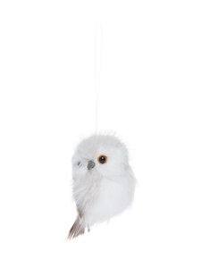 Shishi - Furry Owl -joulukoriste - GREY | Stockmann