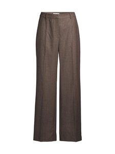 ESSENTIALS by Stockmann - Sheresa Wide leg -housut - BROWN MEL -4 | Stockmann