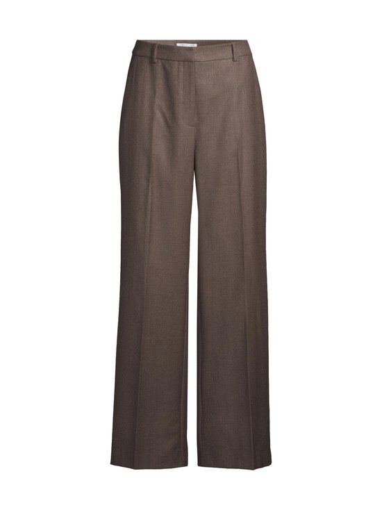 ESSENTIALS by Stockmann - Sheresa Wide leg -housut - BROWN MEL -4 | Stockmann - photo 1