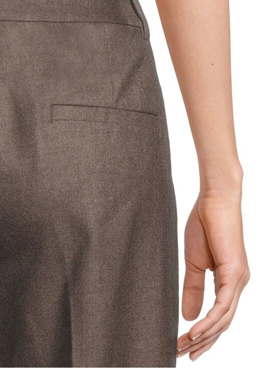 ESSENTIALS by Stockmann - Sheresa Wide leg -housut - BROWN MEL -4 | Stockmann - photo 6