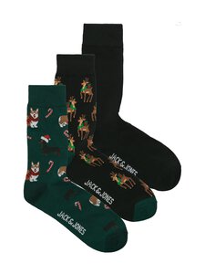 Jack & Jones - JacXmas Animals -sukat 3-pack - SCARAB PACK:BLACK - BLACK Jack & Jones - JacXmas Animals -sukat 3-pack - SCARAB PACK:BLACK - BLACK | Stockmann