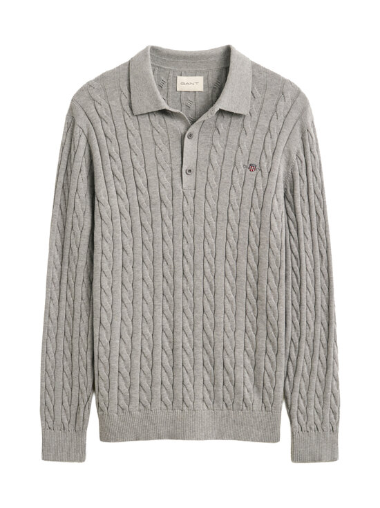 GANT - Classic-palmikkoneule - 93 GREY MELANGE | Stockmann - photo 1