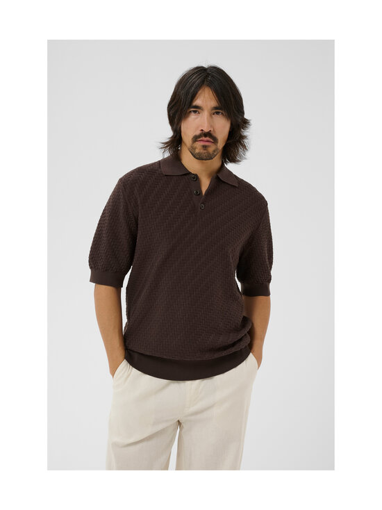 Matinique - MApolo Knit Heritage adīts polo krekls - 190912 CHOCOLATE BROWN | Stockmann - photo 3