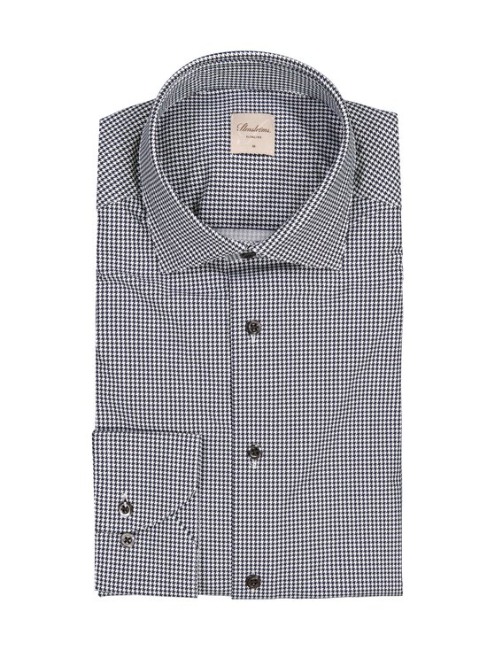 Stenströms - Slimline Hoondstooth Jersey krekls ar apkakli - BLACK CHECK - photo 1 Stenströms - Slimline Hoondstooth Jersey krekls ar apkakli - BLACK CHECK | Stockmann - photo 1