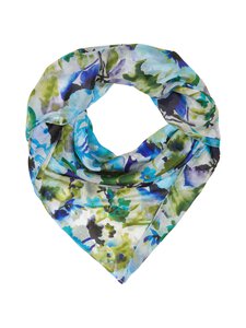 A+more - Felly zīda šalle 100 x 100 cm - BLUE/GREEN | Stockmann